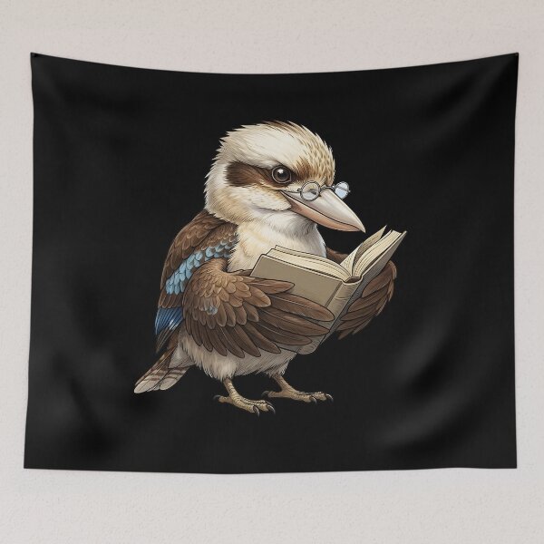 Item preview, Funny Kookaburra Reading Book Bird Lover Birding designed and sold by TerryConnells.