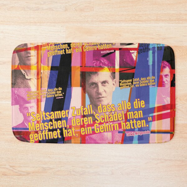 Item preview, Ludwig Wittgenstein: Aesthetic collage with brain quote for philosophers designed and sold by Mauswohn.