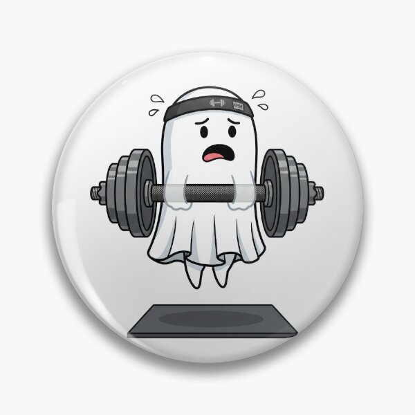 Item preview, Frustrated Gym Ghost Phasing Through Dumbbell designed and sold by Kvarny.