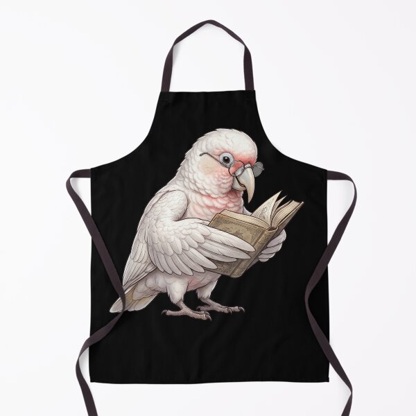 Aperçu de l'œuvre Perruches Corella à long bec amusantes lisant un livre, passionnées d'oiseaux créée et vendue par TerryConnells.