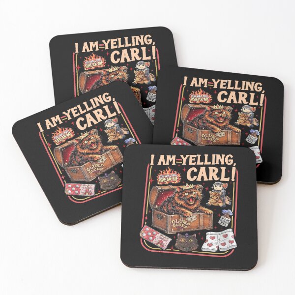 Item preview, I Am Yelling Carl Funny Donut Cat Dungeon Crawler Carl designed and sold by RDGNR.