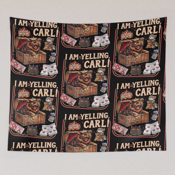 Item preview, I Am Yelling Carl Funny Donut Cat Dungeon Crawler Carl designed and sold by RDGNR.