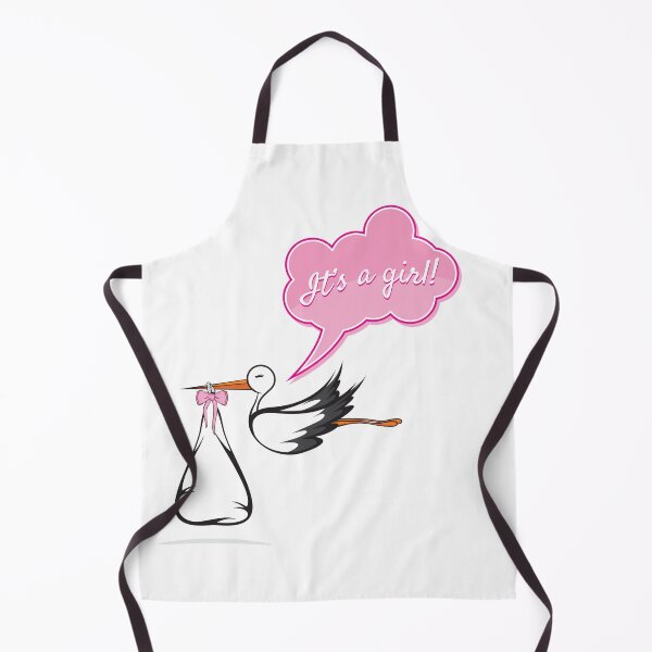 Item preview, Cute It's a Girl Stork Baby Announcement – Baby Shower Gift for Newborn Girl & New Parents designed and sold by ArcticFoxStudio.