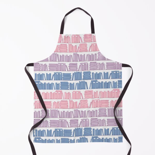 Item preview, Subtle Bi Pride Flag Pink Purple Blue Bookshelves Pattern White Background designed and sold by winterpumpkin.