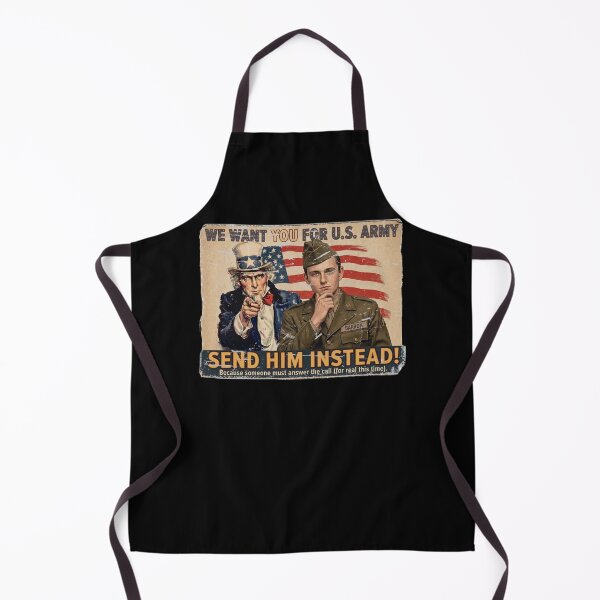 Item preview, We Want You For U.S Army Send Him Instead Uncle Sam Barron USA Flag designed and sold by RDGNR.
