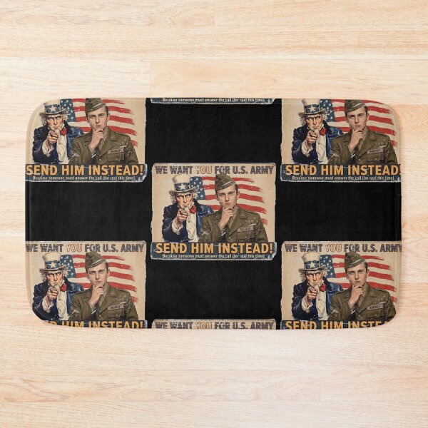 Item preview, We Want You For U.S Army Send Him Instead Uncle Sam Barron USA Flag designed and sold by RDGNR.