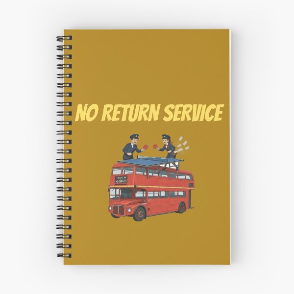 Item preview, Funny No Return Service Table Tennis T-Shirt - London Bus Ping Pong Pun designed and sold by OhMyPingCo.