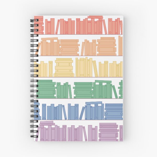 Item preview, Subtle Pride Flag Rainbow Bookshelves Pattern White Background designed and sold by winterpumpkin.