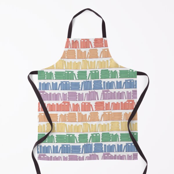 Item preview, Subtle Pride Flag Rainbow Bookshelves Pattern White Background designed and sold by winterpumpkin.