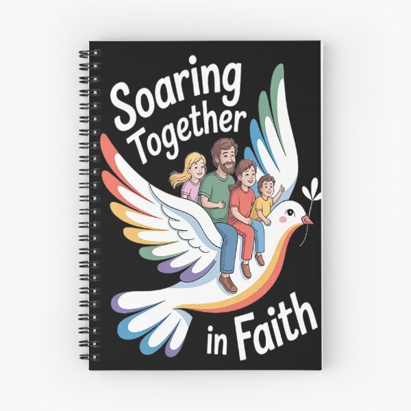 Item preview, Soaring Together In Faith Family Journey With Jesus designed and sold by StuffNestie.