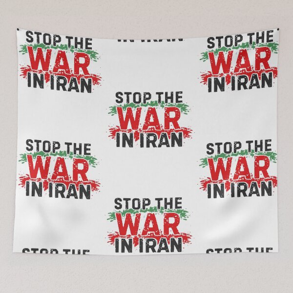 Item preview, Vintage Stop The War In Iran Peace Flag Support Iranian designed and sold by RDGNR.