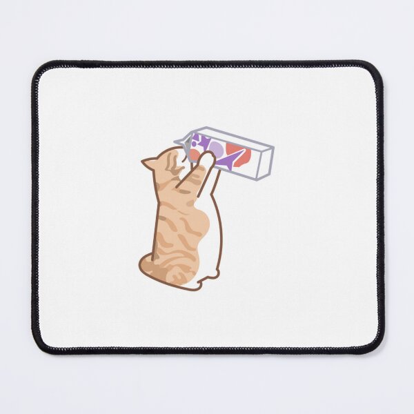 Item preview, Orange Cat Drinks Milk  designed and sold by kyokyyosei.