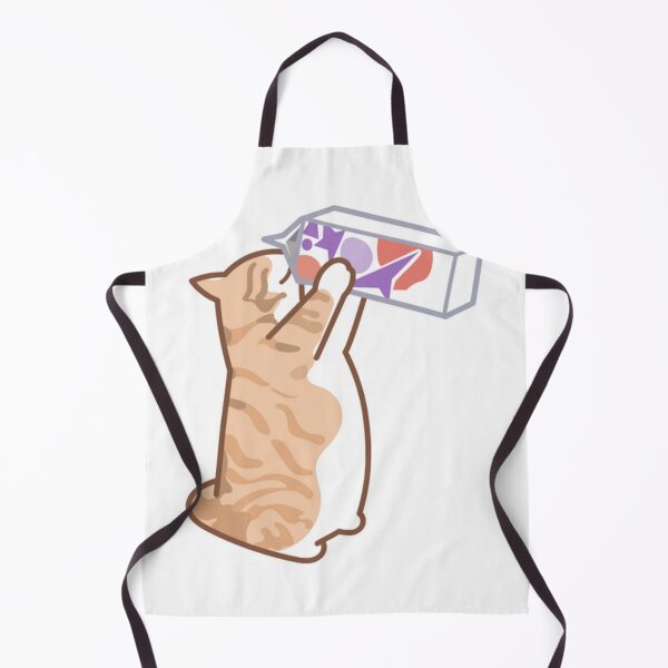 Item preview, Orange Cat Drinks Milk designed and sold by kyokyyosei.