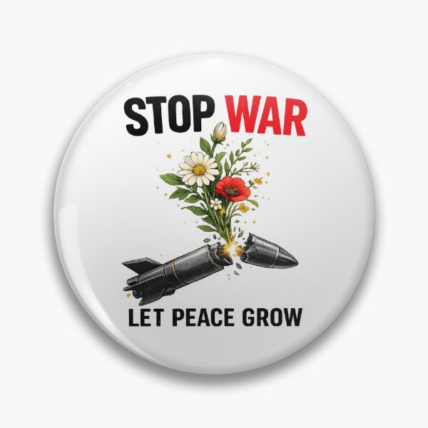 Item preview, Stop War Let Peace Grow - Anti War designed and sold by RDGNR.