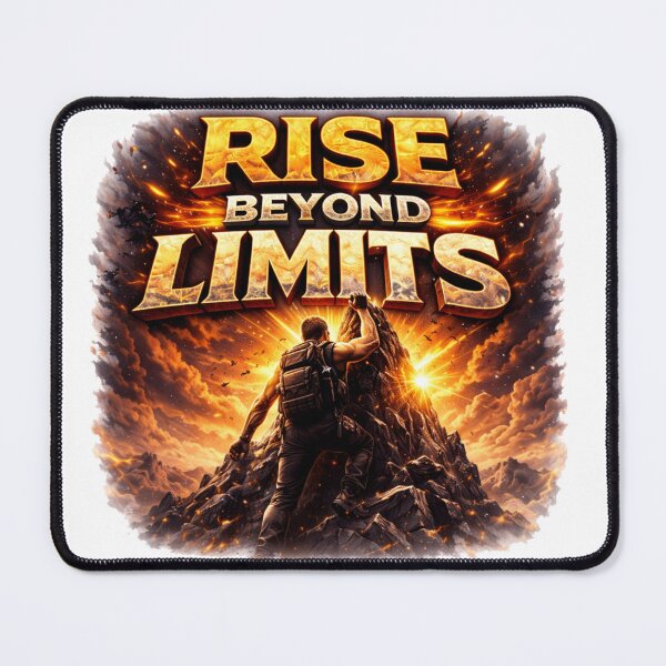 Item preview, Rise Beyond Limits – Premium Motivational Warrior Typography Design designed and sold by RelateAndTee.
