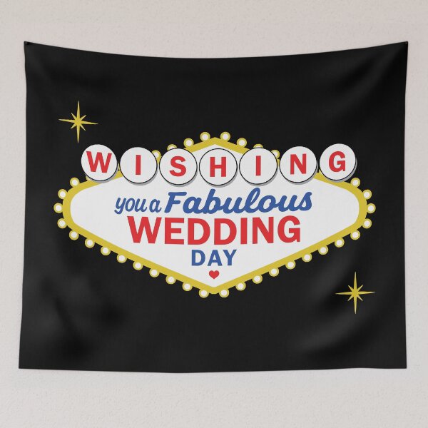 Item preview, Las Vegas Wedding Congratulations designed and sold by HotHibiscus.