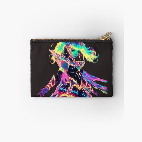 Item preview, Cyberpunk Neon Demon Queen – Rainbow Horns & Toxic Glow Armor designed and sold by RadaQueen.