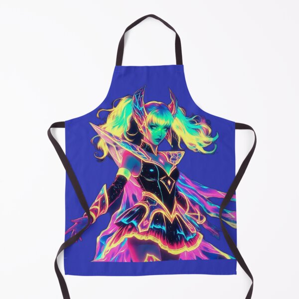 Item preview, Cyberpunk Neon Demon Queen – Rainbow Horns & Toxic Glow Armor designed and sold by RadaQueen.