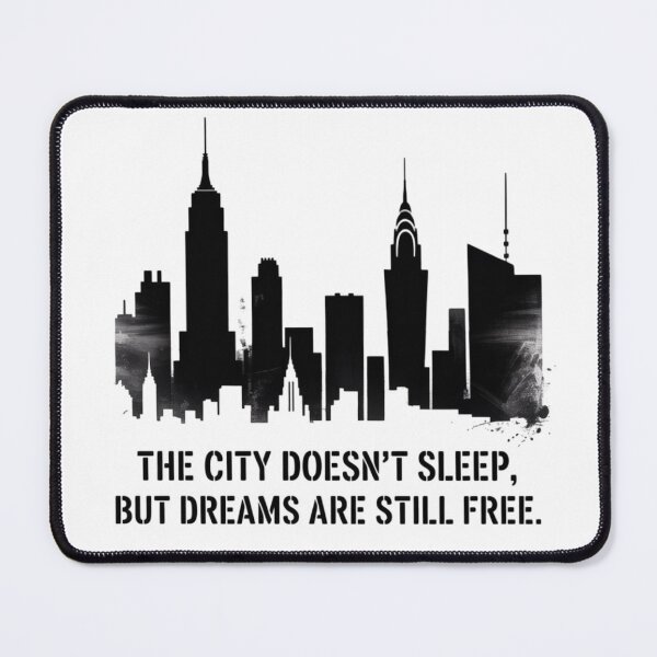 Item preview, New York - The city doesn't sleep, but dreams are still free designed and sold by 123ks.