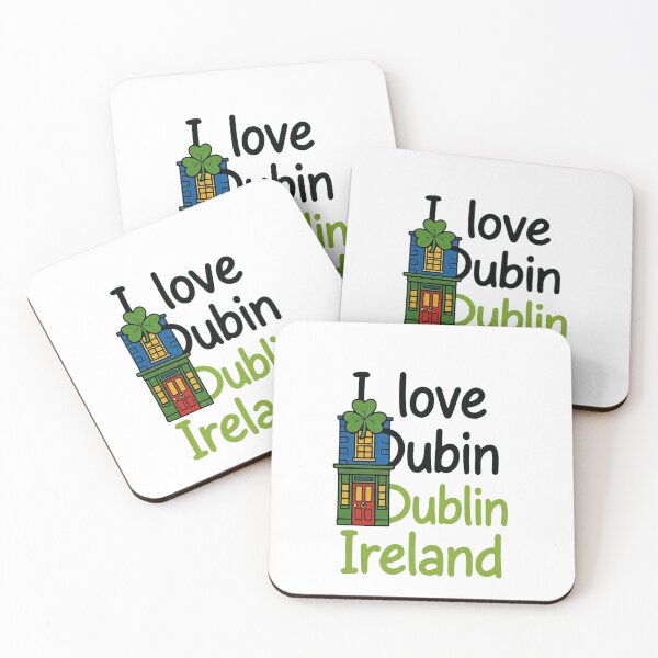 Item preview, I Love Dublin Ireland Shirt – Irish Shamrock Dublin House Design – St Patrick’s Day Ireland Travel Gift – Dublin Lover T-Shirt & Sticker designed and sold by Sushikidsntoddlers.