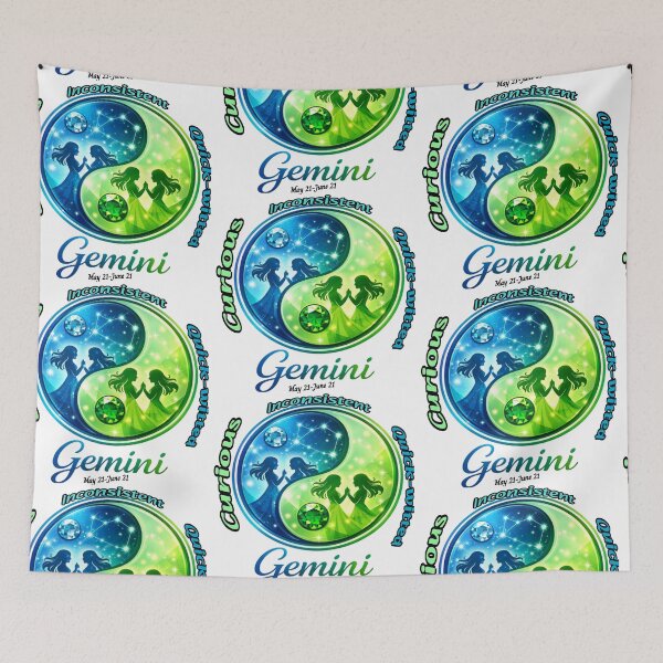 Item preview, Gemini -Zodiac starsign inside  a yin-yang designed and sold by FireOrchid.