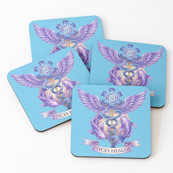 Item preview, Pisces Medical Zodiac Graduate Astrology Art Healthcare Professional designed and sold by med-lavender-ee.