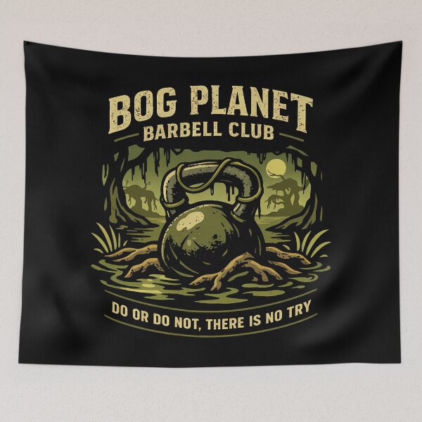 Item preview, Bog Planet Barbell Club Fitness Motivation designed and sold by agearb.