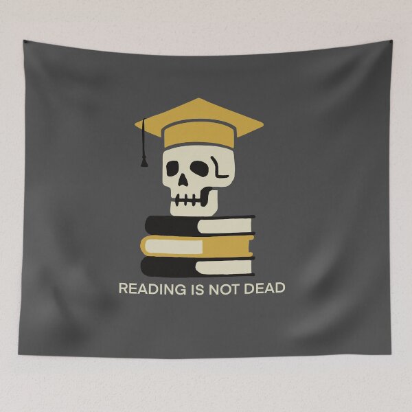Item preview, Academic Skull Resting on a Stack of Books designed and sold by Senorona.