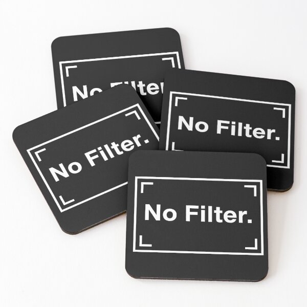 Item preview, No Filter Minimalist Design – Authenticity and Realness Statement designed and sold by Fuechse.