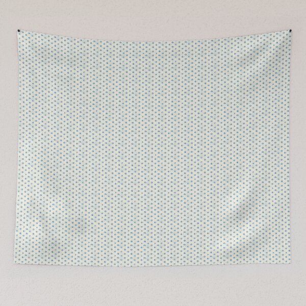 Item preview, Vintage White and Blue Polka Dot Pattern designed and sold by LouieVanille.