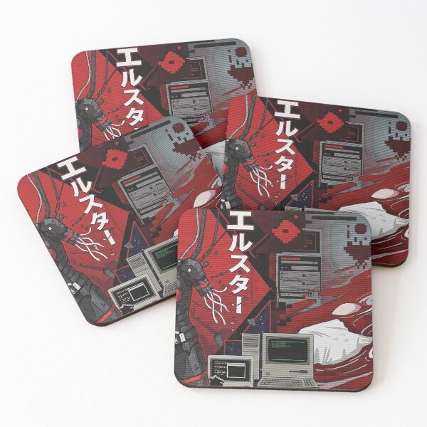 Item preview, Signalis Elster Ariane Black Red Palette Couple Aesthetic Art designed and sold by Senpaiwaves.