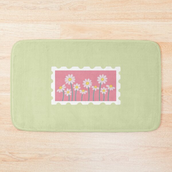 Item preview, Cute White Daisies Pink Floral Postage Stamp designed and sold by winterpumpkin.