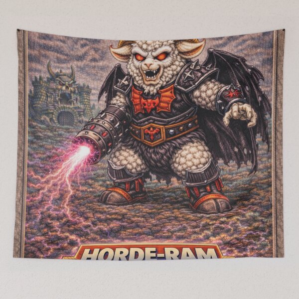 Item preview, Horde-Ram, Evil Tyrant of the Pastureverse | Sheep-Man Sheepism Parody designed and sold by Thpoar.