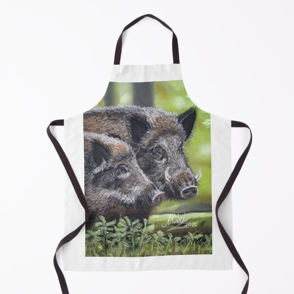 Item preview, Wild boars designed and sold by Mark Laszlo pastel art.