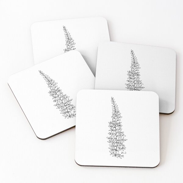 Item preview, Fern Minimalist Aesthetic Handrawn Line Drawing Natural Design designed and sold by SWSandraWechner.