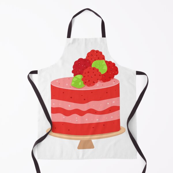 Item preview, Cute Raspberry Layer Cake Illustration - Sweet Dessert Art designed and sold by Liliia-Ulizko.