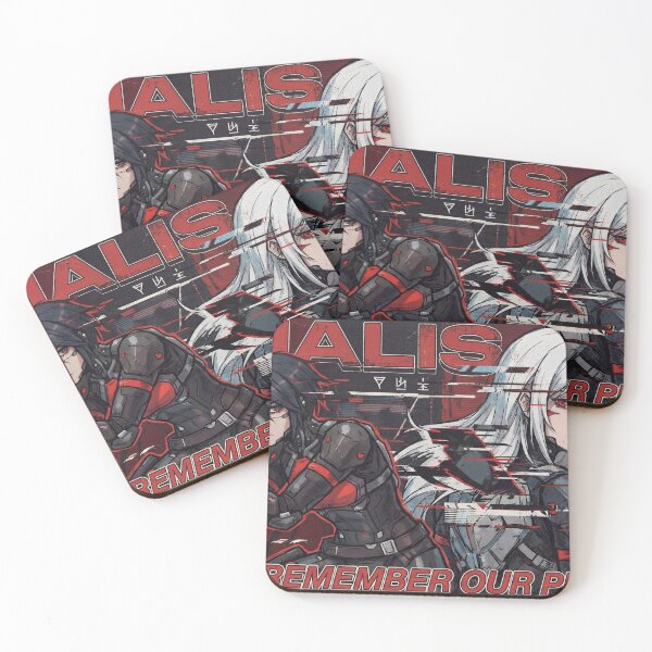 Item preview, Signalis Elster Ariane Red Eyes Glitch Embrace Desk Mat Icon designed and sold by Senpaiwaves.