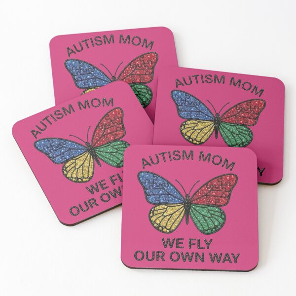 Item preview, Autism Mom We Fly Our Own Way Butterfly Puzzle Rhinestone designed and sold by memonto.