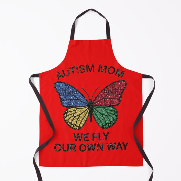Aperçu de l'œuvre Autism Mom We Fly Our Own Way Butterfly Puzzle Rhinestone créée et vendue par memonto.