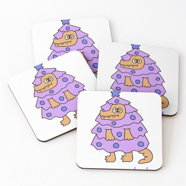 Item preview, Festive Overload Purple Dino Pun designed and sold by J-Mindful.