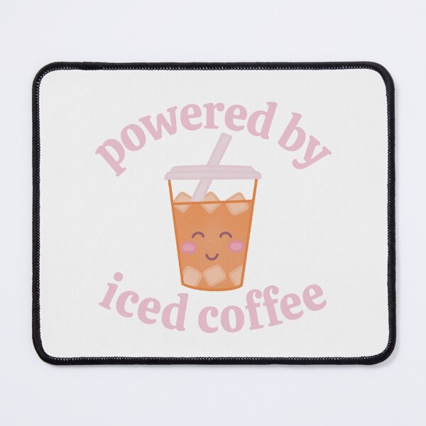 Item preview, Powered By Iced Coffee Cute Funny Coffee Lover Design designed and sold by winterpumpkin.