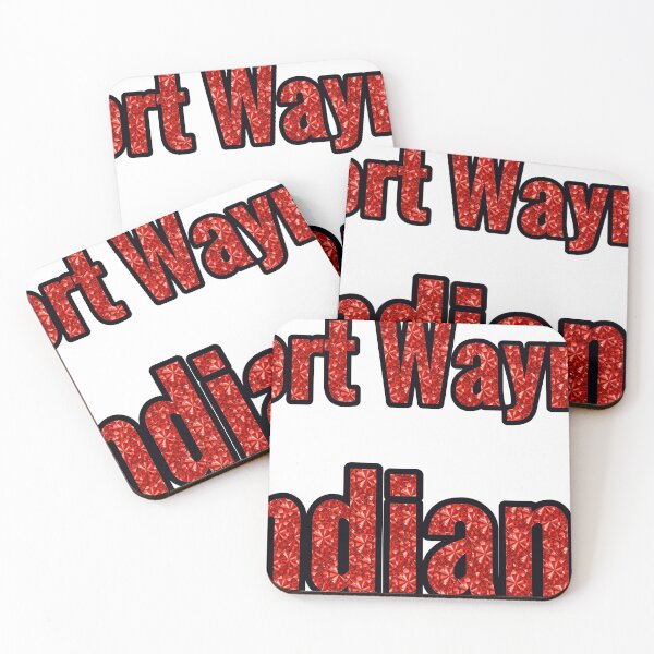 Item preview, Fort Wayne Indiana City Name With Red Rhinestone designed and sold by TheIconSmith.