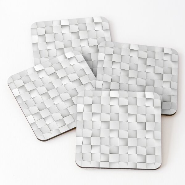 Item preview, White, slanted tiles designed and sold by lathspell.