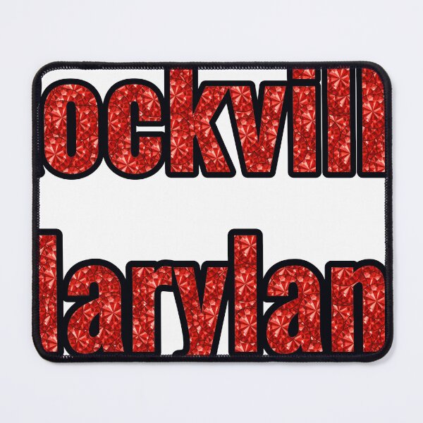 Item preview, Rockville Maryland City Name With Red Rhinestone designed and sold by TheIconSmith.