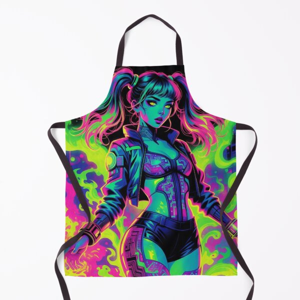 Item preview, Cyber Girl: Neon Glitch & Acid Smoke designed and sold by RadaQueen.