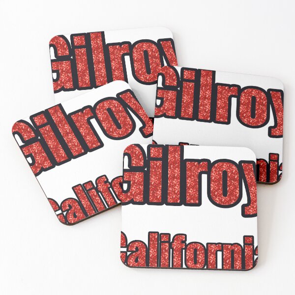 Item preview, Gilroy California City Name With Red Rhinestone designed and sold by TheIconSmith.