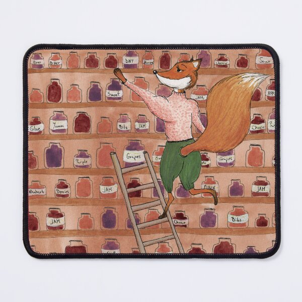 Item preview, Watercolour Fox in her pantry designed and sold by studiogombos.