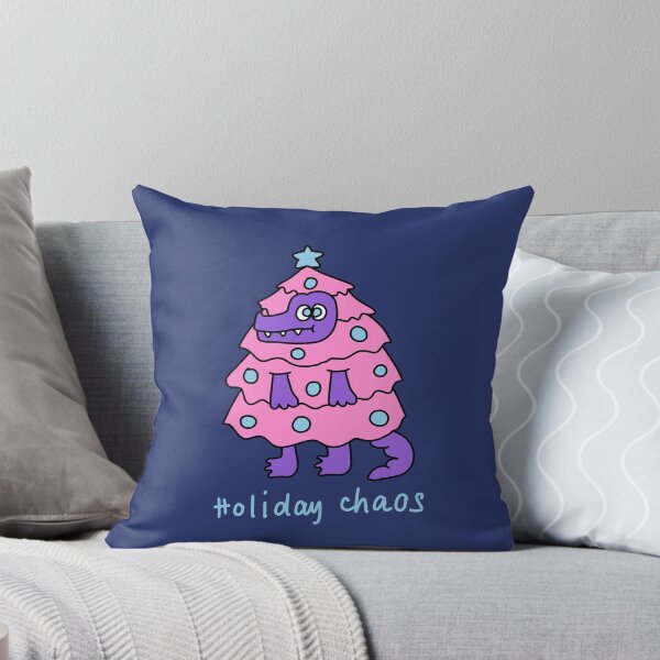 Item preview, Holiday Chaos Pink Christmas Dino designed and sold by J-Mindful.