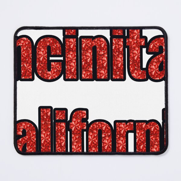 Item preview, Encinitas California City Name With Red Rhinestone designed and sold by TheIconSmith.