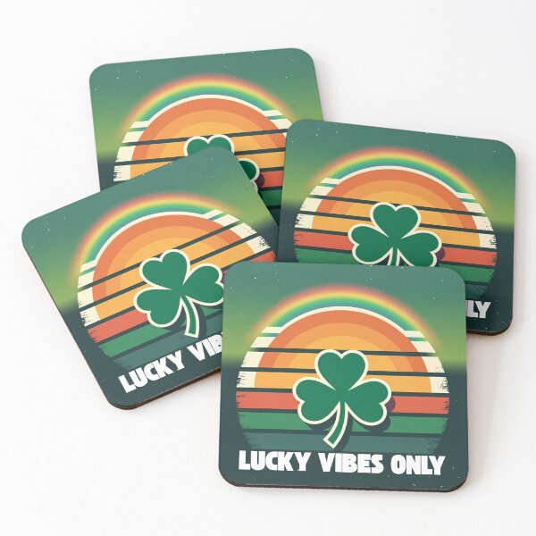 Item preview, Lucky Vibes Only Retro Shamrock Shirt – Vintage St Patrick’s Day Rainbow designed and sold by CandyKissDgtl.